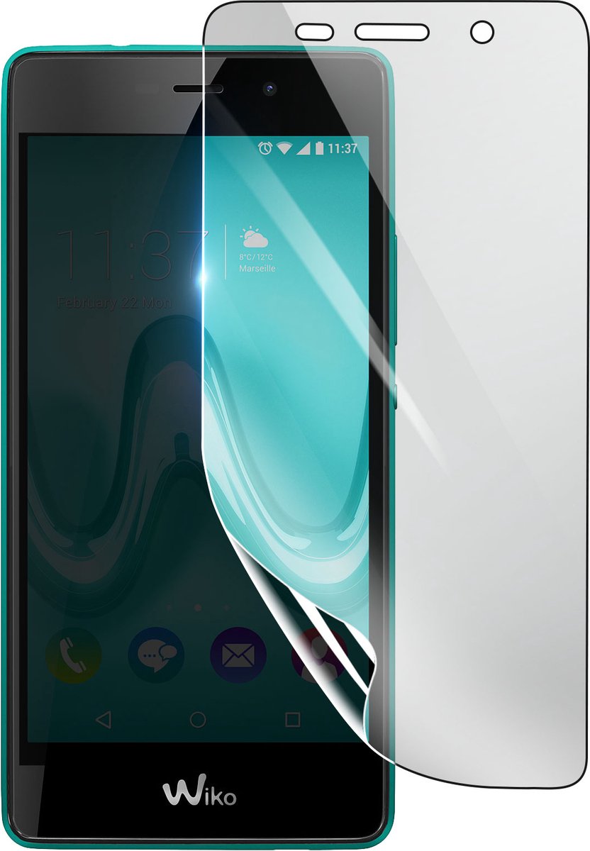 3mk, Geschikt voor Wiko Tommy 2, Schokbestendige Hydrogel Screenprotector, Transparant
