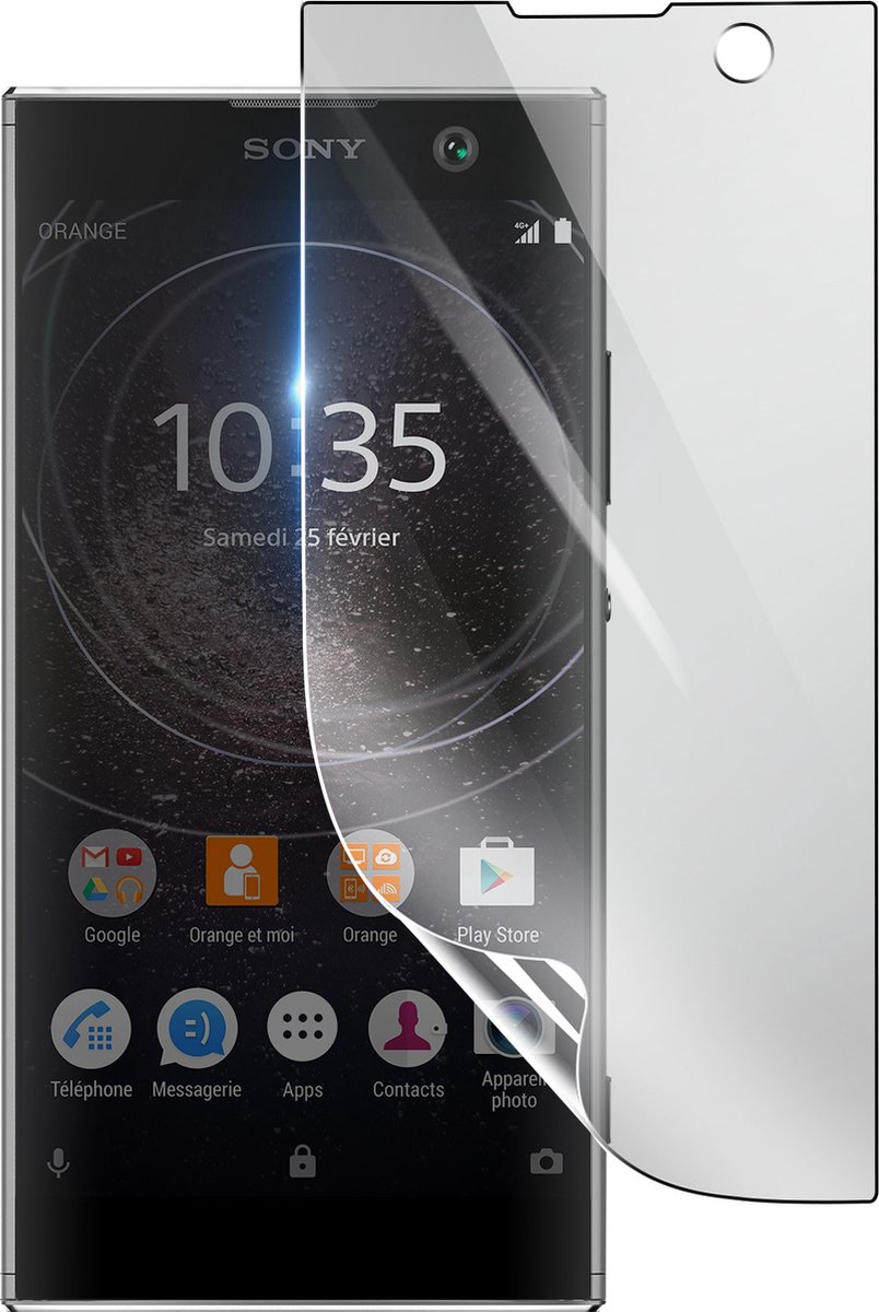 3mk, Geschikt voor Sony Xperia XA2, Schokbestendige Hydrogel Screenprotector, Transparant