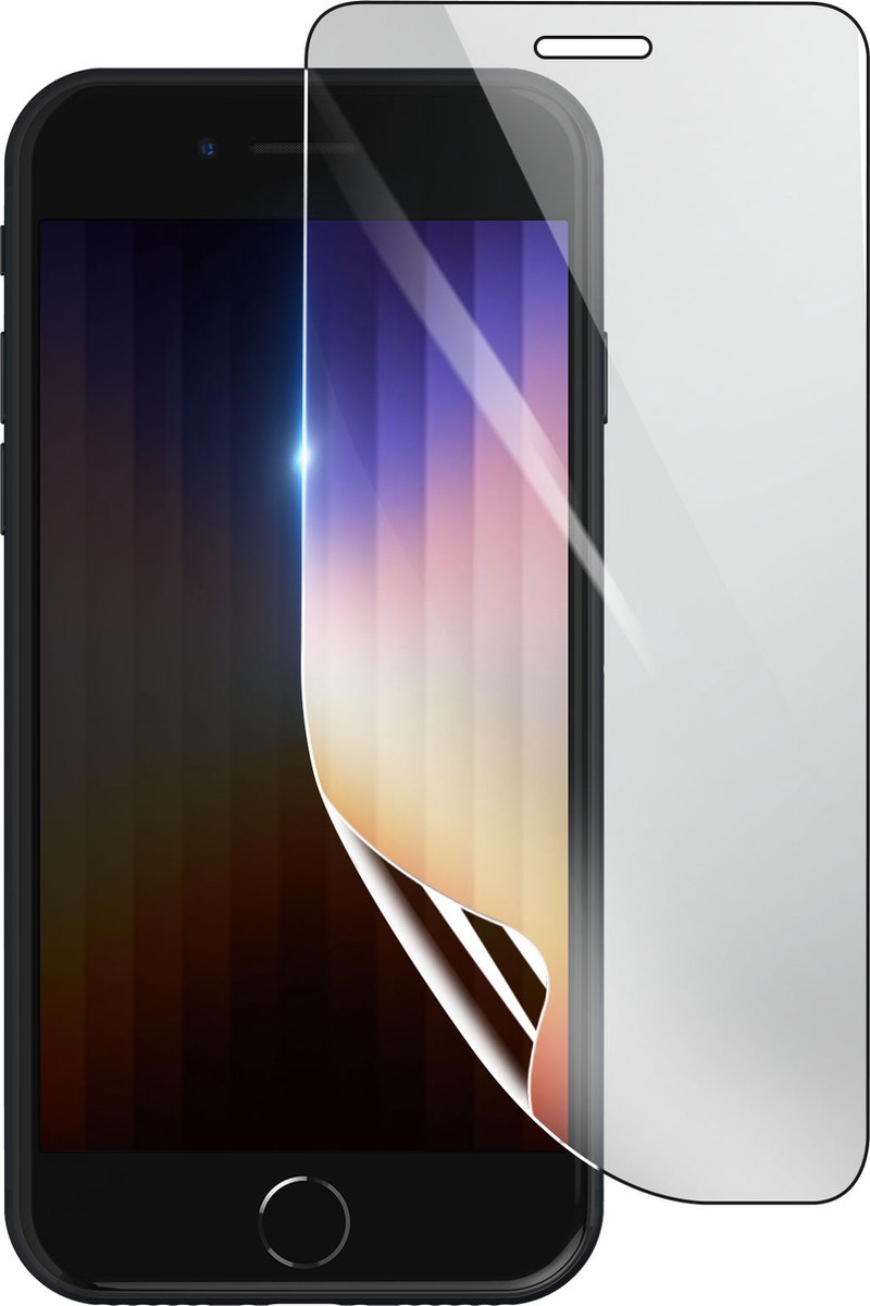 3mk, Geschikt voor iPhone SE 2022, Schokbestendige Hydrogel Screenprotector, Transparant
