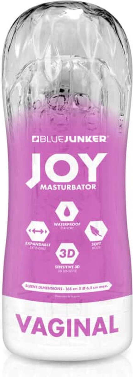 Goedkoopste Blue Junker Joy - Masturbator - Vagina - Transparant/Roze - Kunstvagina