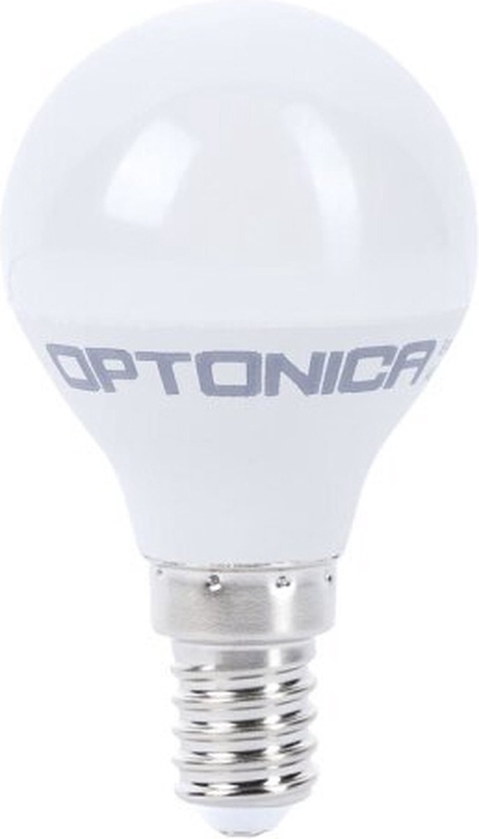 Optonica LED Kogellamp G45 E14 - 5.5W (vervangt 40W) - 450lm - 4500K Neutraal Wit - 230V - Energiezuinig