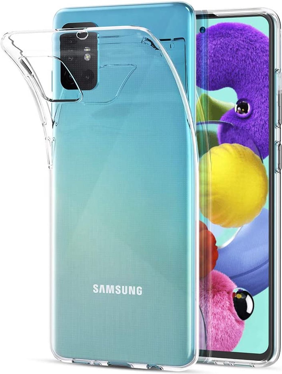 Hoesje voor Samsung Galaxy A51 backcover Shockproof siliconen Transparant