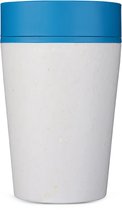 Circular & Co - Travel Mug - Koffiebeker To Go - Coffee To Go Beker - 227 ml - Chalk - Pacific Blue - 8oz – Duurzaam