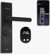 LOQED Touch Smart Lock - Slim Deurslot - Met Smart Home Integratie - Bridge, Cilinder & Codetoegang - Zwart