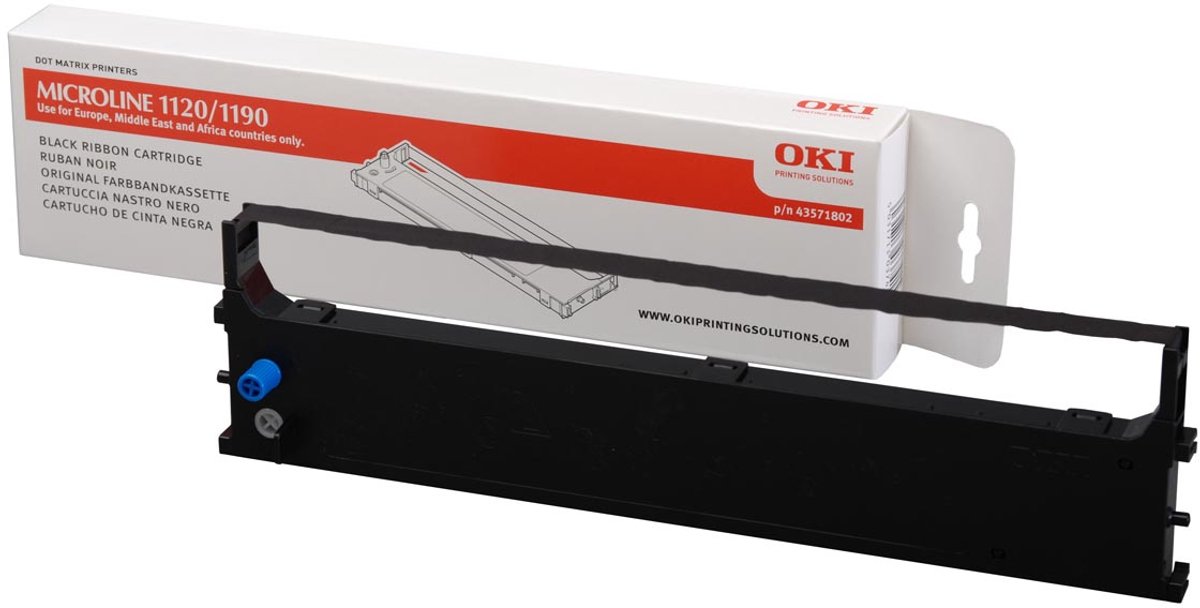 Original Dot Matrix Tape OKI 43571802 Black