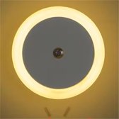 LED lamp | LED rond nachtlampje voor stopcontact | schemersensor Warm White