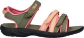 Teva K TIRRA Unisex Sandalen - Zwart/Groen/Roze - Maat 31