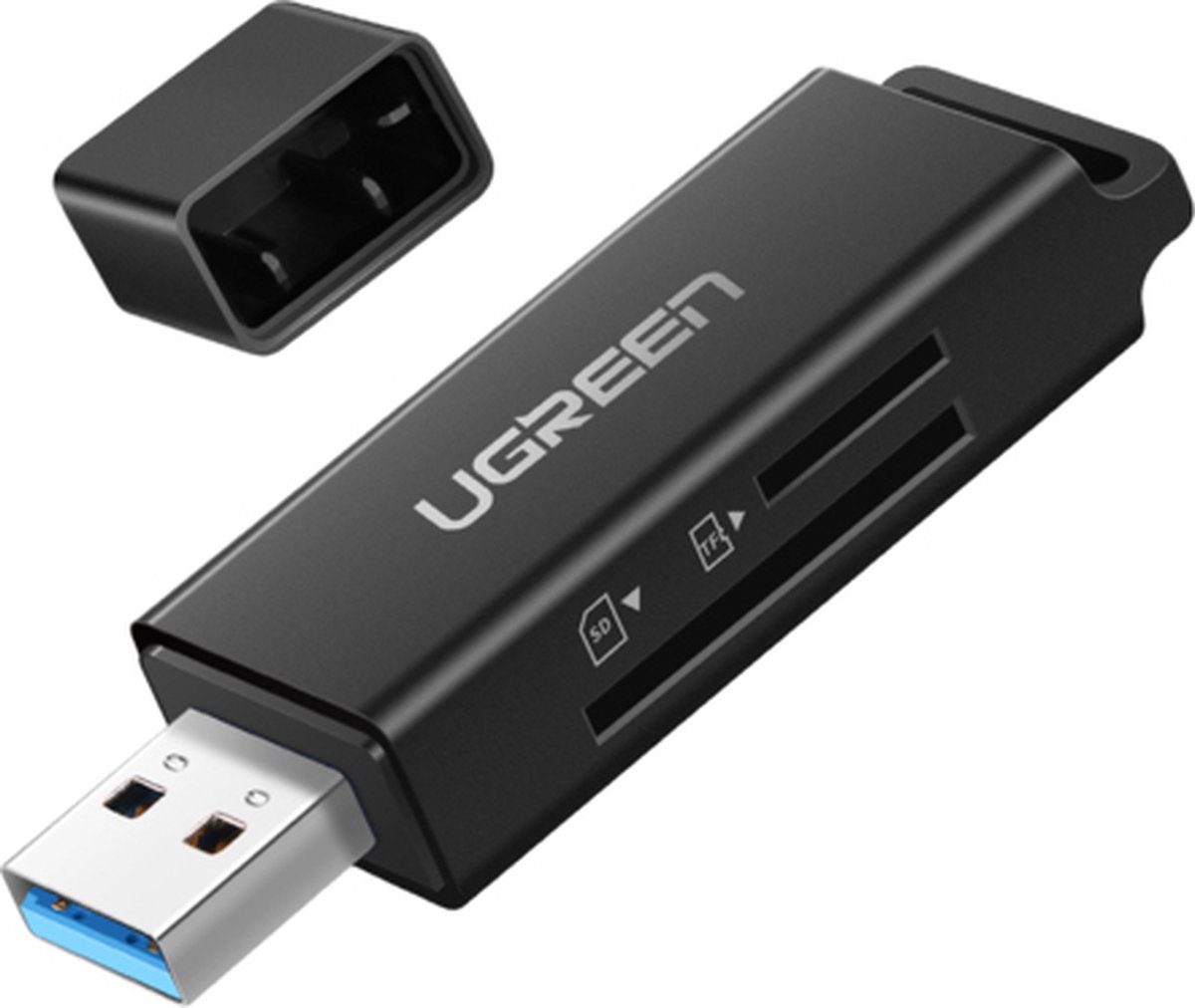 Ugreen - draagbare - TF/SD-kaartlezer voor USB 3.0 zwart - (CM104)