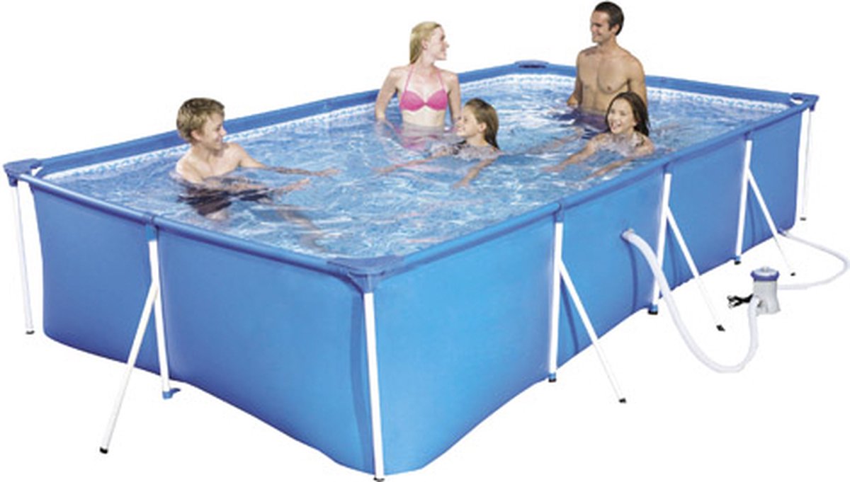 BESTWAY Rechthoekig buisvormig zwembad L4.00 x B2.11 x H0.81m BESTWAY Rechthoekig buisvormig zwembad L4.00 x B2.11 x H0.81m
