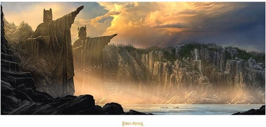WETA Workshop Lord of the Rings Art Print The Argonath - Pillars of the Kings 59 x 30 cm Poster & Wallscrolls