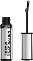 L'Oréal Paris Brow Lamination stylingsgel - transparante wenkbrauwgel - tot wel 24 uur een gelamineerde wenkbrauwlook - sterke fixatie - 6ml