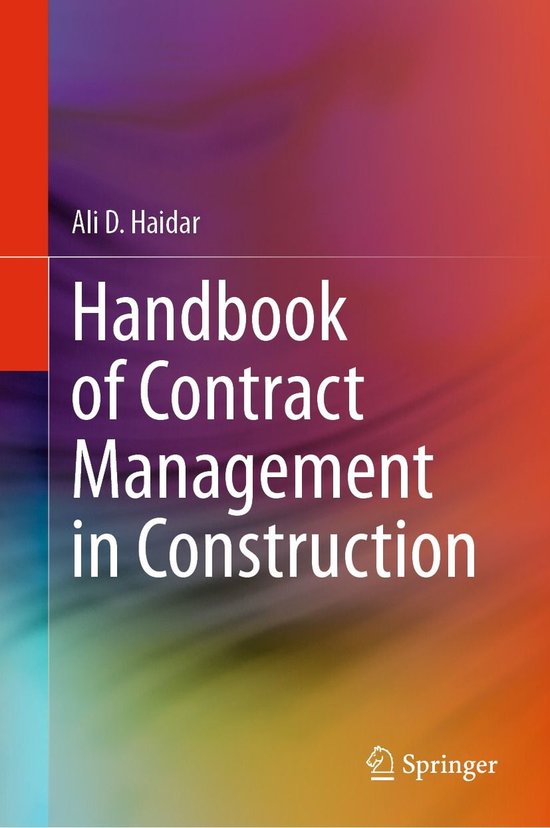 Handbook of Contract Management in Construction - cover