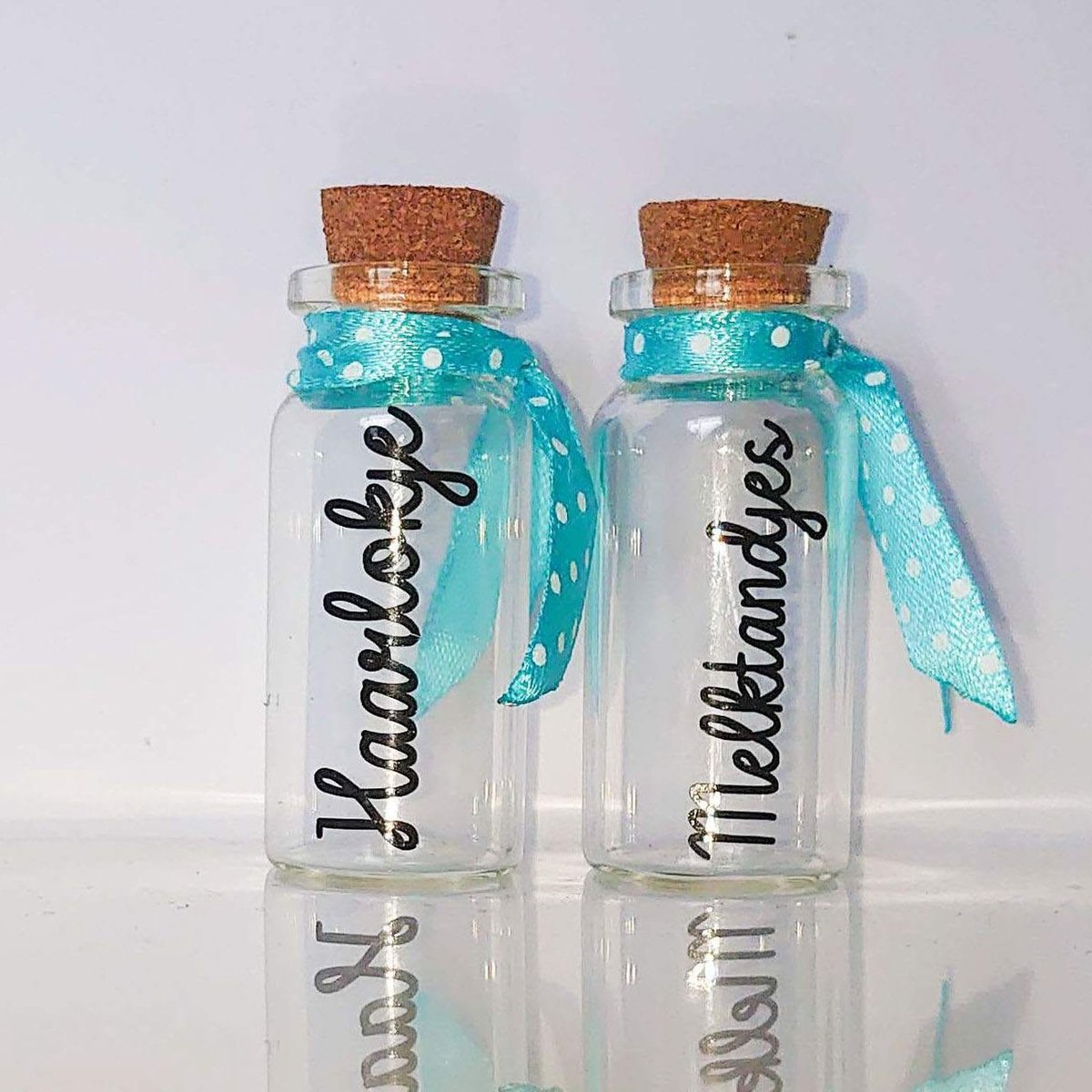Goedkoopste Little1gifts - Bewaar flesjes - Haarlok en melktandjes - blauw