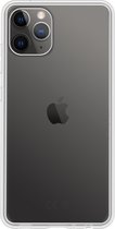 Hoesje Geschikt voor iPhone 11 Pro Max Hoesje Siliconen Cover Case - Hoes Geschikt voor iPhone 11 Pro Max Hoes Back Case - Transparant