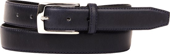 Presly & Sun Heren - Leren Riem - Blauw - 85 cm