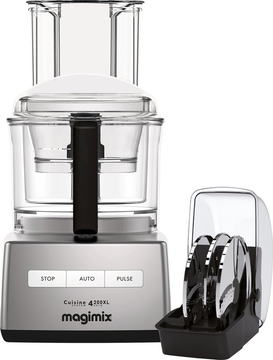 Magimix CS 4200 XL - Foodprocessor - Keukenmachine - Mat Chroom - Creative kit