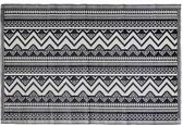 Buitenkleed - zwart- 120 X 180 CM - ruit patroon