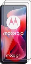 Screenprotector geschikt voor Motorola Moto G24 - 2x Glas Screen Protector