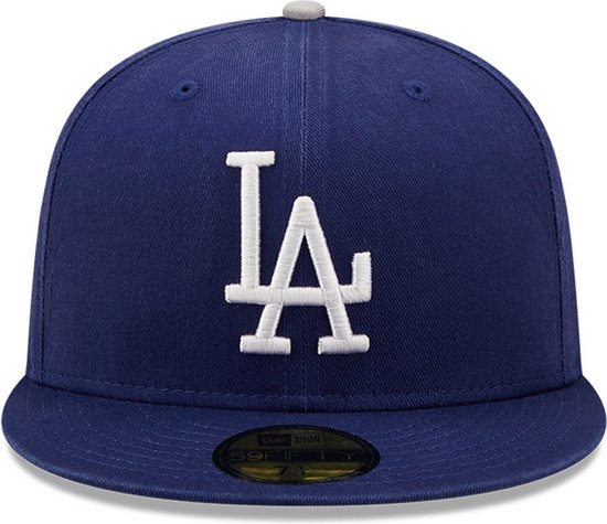 LA Dodgers Cooperstown Patch Blue 59FIFTY Cap (7 3/8) L