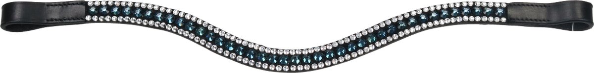 Epplejeck Frontriem Epplejeck Ejcrystals Zilver-blauw