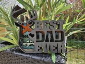 Best dad ever 8 laags - Vaderdag - Cadeautip papa