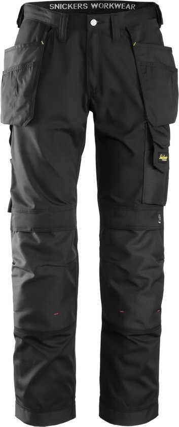 Snickers 3211 Werkbroek met Holsterzakken, CoolTwill - Zwart/Zwart - 104