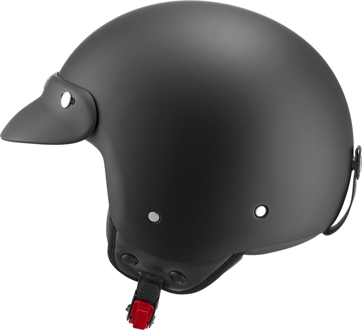 SQIWI Touring Helm - M - Scooterhelm - Motorhelm - Pothelm - Geschikt voor Vespa, Scooter, Brommer, Motor en Snorfiets - Mat Zwart – foto 3