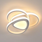 Delaveek-Creatieve Tri-Ring Aluminium LED Plafondlamp-36W -Warm 3000K -Wit -Dia 30CM