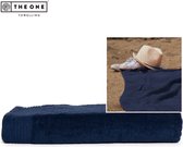 The One Towelling Classic Strandlaken - Strand handdoek - Hoge vochtopname - 100% Gekamd katoen - 100 x 180 cm - Navy