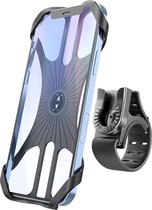 Fiets Telefoonhouder - 360° Draaibaar Verstelbaar Afneembaar - Universele Siliconen Houder Compatibel met iPhone 13 12 11 Pro Max/XR/XS/8/7/6 Plus, Samsung (4"-7")