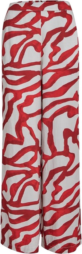 Minus Jassie - Pantalon large à imprimé rouge grange