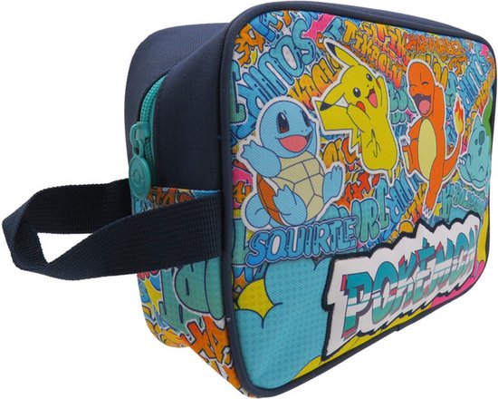 Pokemon - Toilettas - 25x9x19cm - Pikachu - Squirtle - Charmander - Bulbasaur
