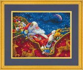 Borduurpakket Dimensions - Santa's Midnight Ride - De Kerstman zijn middernachtrit -telpatroon om zelf te borduren