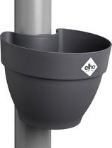 Vibia Campana pot de descente 40 - pot de fleurs pour tuyau d'évacuation - jardin vertical - 100% plastique recyclé - 21,6 x H 16,3 cm - noir/anthracite