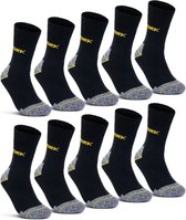 10 paar | thermo werksokken | dikke sokken | zonder knellende boord | maten 39 t/m 50