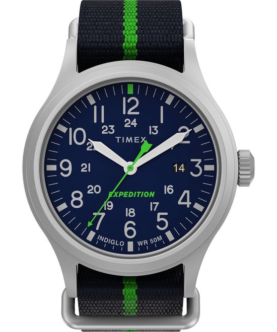 Timex Sierra TW2V23000 Horloge - Textiel - Blauw - Ø 40 mm