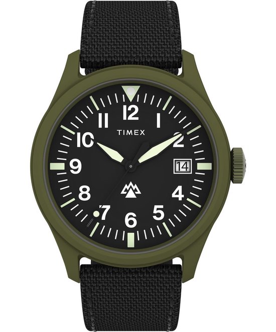 Timex Traprock TW2W34400 Horloge - Textiel - Zwart - Ø 43 mm