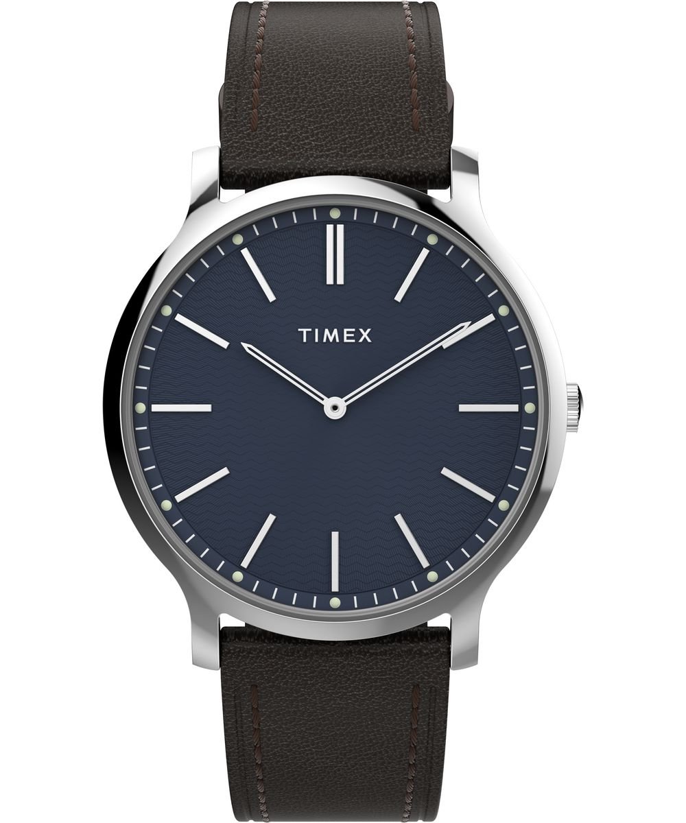 Timex Gallery TW2W43700 Horloge - Leer - Bruin - Ø 40 mm