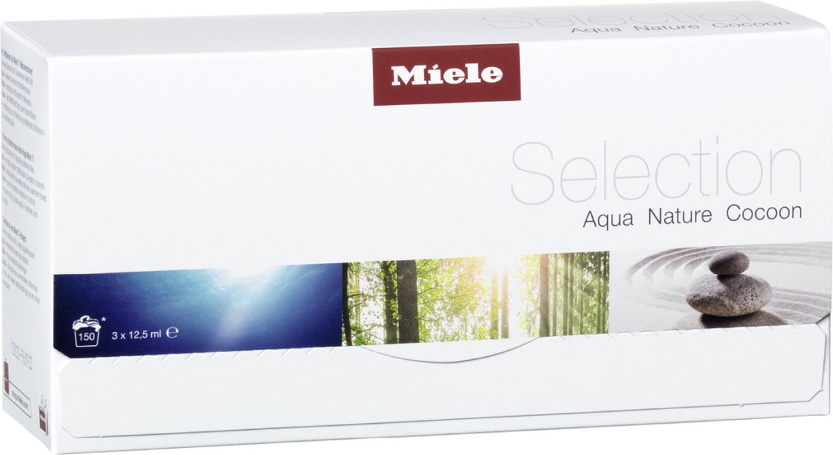 Miele Geurflacon Selection - Set van 3 - Voor in de droger - Aqua/Cocoon/Nature