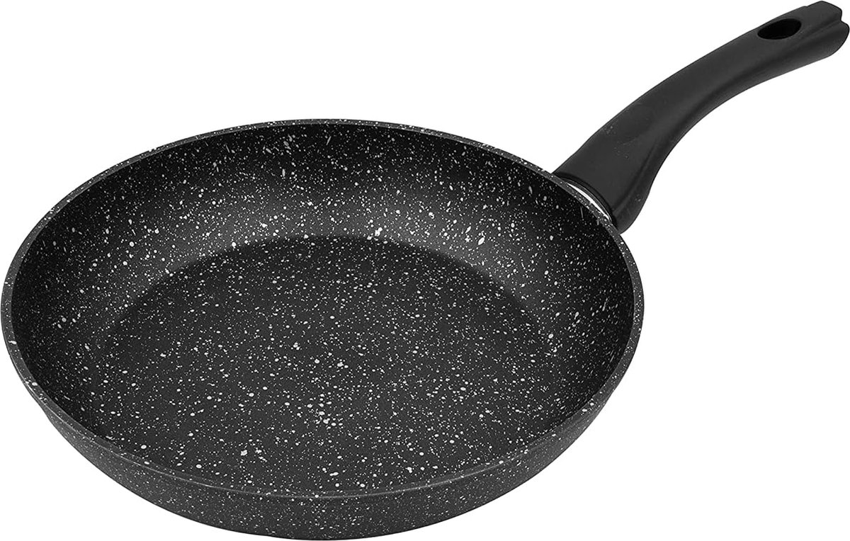 Home Koekenpan 28 cm, krasbestendig, anti-aanbaklaag, zwart