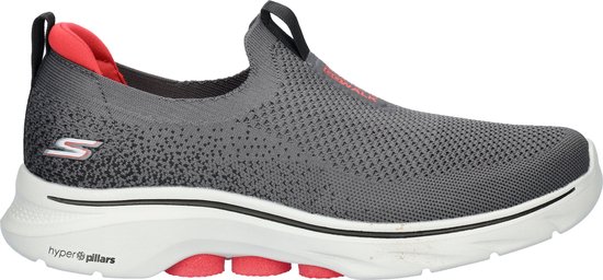 Skechers Go Walk 7 Heren Instappers - Grijs/Zwart - Maat 41