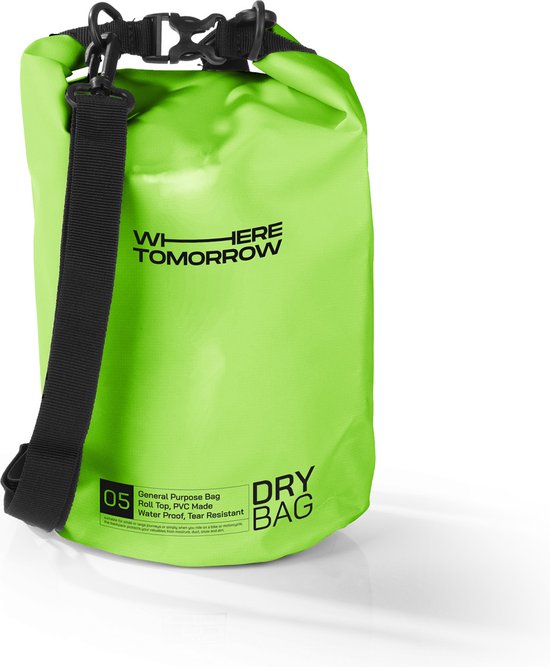 Where Tomorrow PVC dry bag Style 01 5L groen
