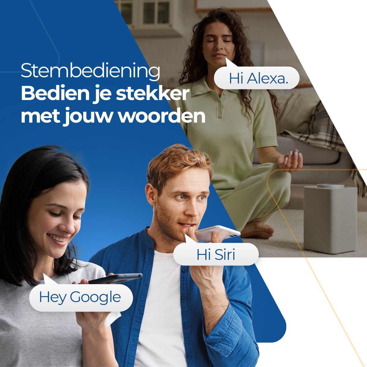 Slimme Stekker 4-Pack 16A WiFi Smart Plug met Tijdschakelaar Energiemeter voor Google Home Alexa - Afbeelding 2