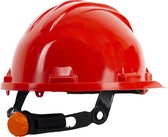 Casque de sécurité Climax RG5 - Casque de construction - Rouge - Réglable avec bouton rotatif - Casque