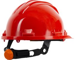 Climax RG5 Veiligheidshelm - Bouwhelm - Rood - Verstelbaar met draaiknop - Helm