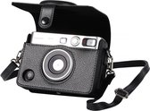 YONO Case geschikt voor Fujifilm Instax Mini EVO - PU Leer Hoesje - Zwart