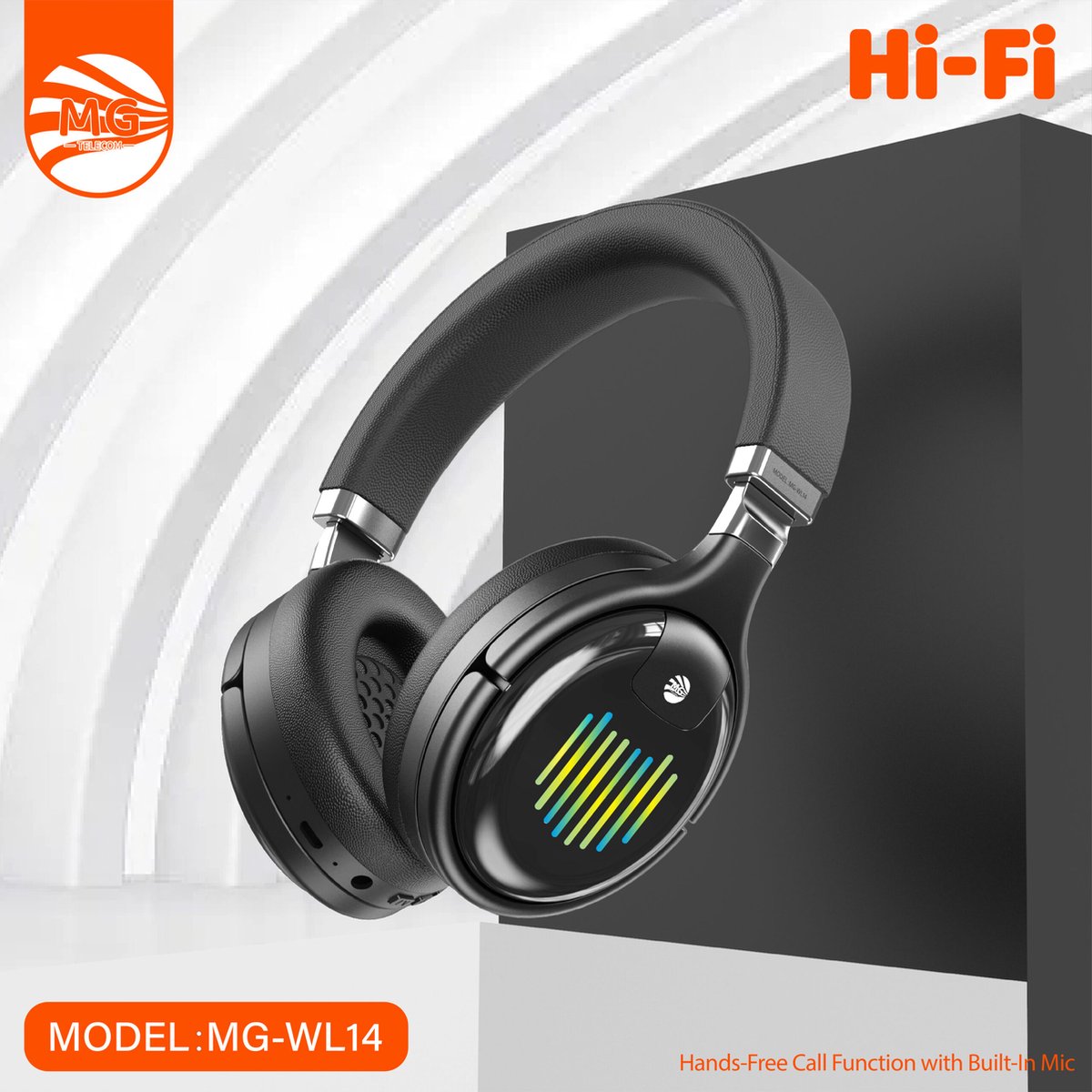 MG – Draadloze Gaming Headset – Bluetooth Headset – Zwart – WL14