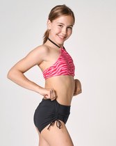 Moodies menstruatie zwemkleding (meiden) - Menstruatie Bikinibroekje - Boxer - light kruisje - Zwart - maat XXS(140/146) - Period underwear