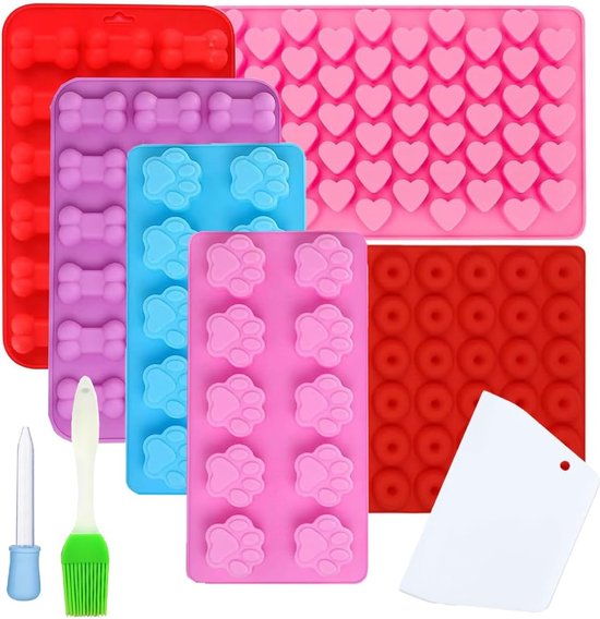 Siliconen vormen voor het maken van gummibeertjes en Siliconen vormen voor het maken van gummibeertjes en