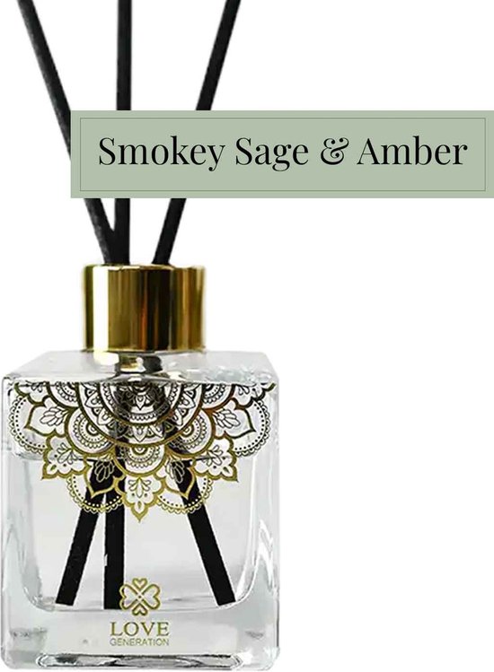 Luxe Geurstokjes - 100 ml - Smokey Sage & Amber